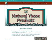 Tablet Screenshot of naturalyuccaproducts.com